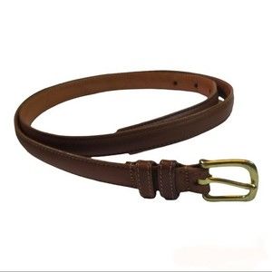 Vintage Coach Belt With Brass Buckle